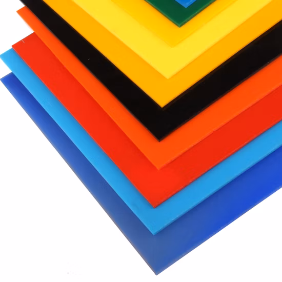 Acrylique 2mm 3mm 5mm Perspex Feuille acrylique en plastique transparent de couleur claire